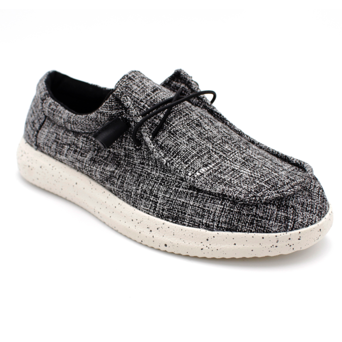 Huntington Menâs Laforst Black Melange Comfort Hola! Shoe - Select Size