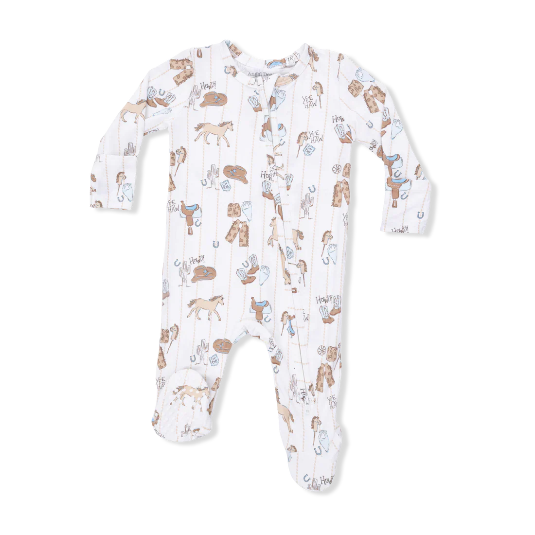 Cowboy Nursery 2-Way Zipper Footie