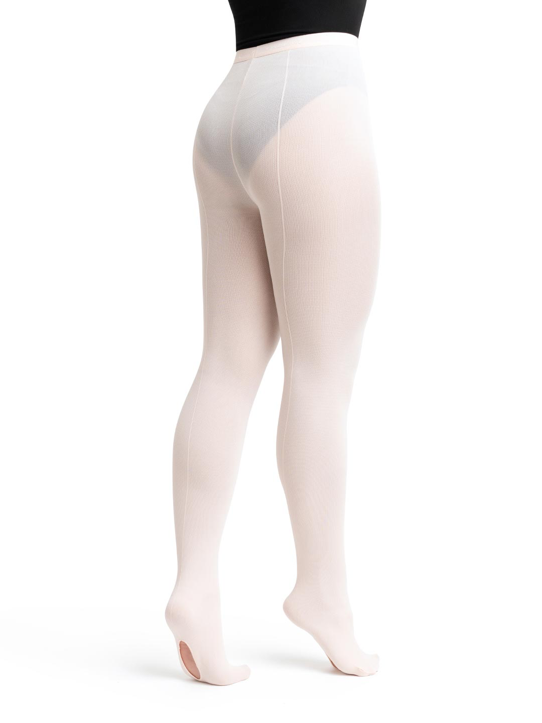 9C - Childrenâs Theatrical Pink Professional Mesh Transition Tights With Seams - One Size