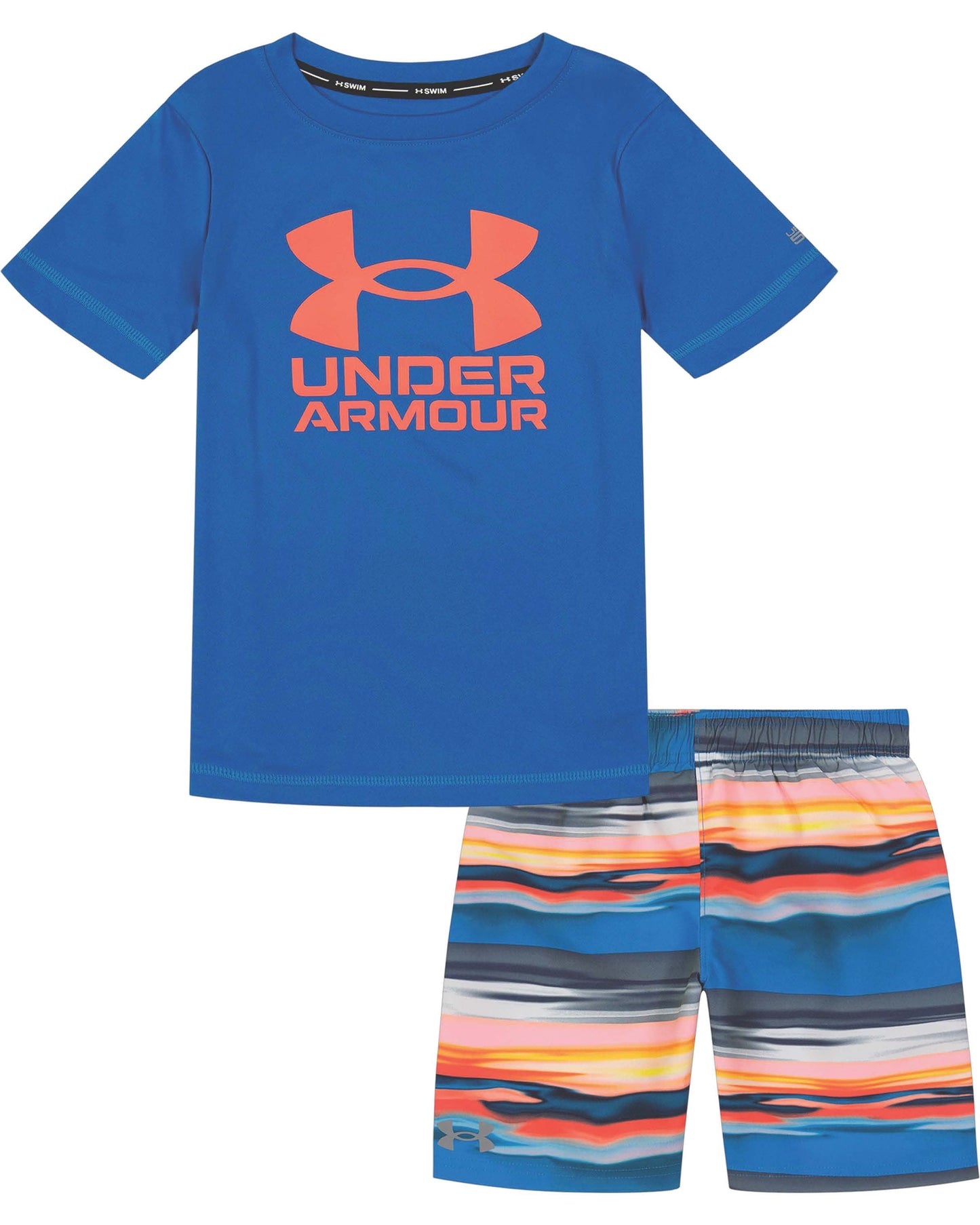 Cyber Blue UA Serenity Stripe Swim Set - Select Size