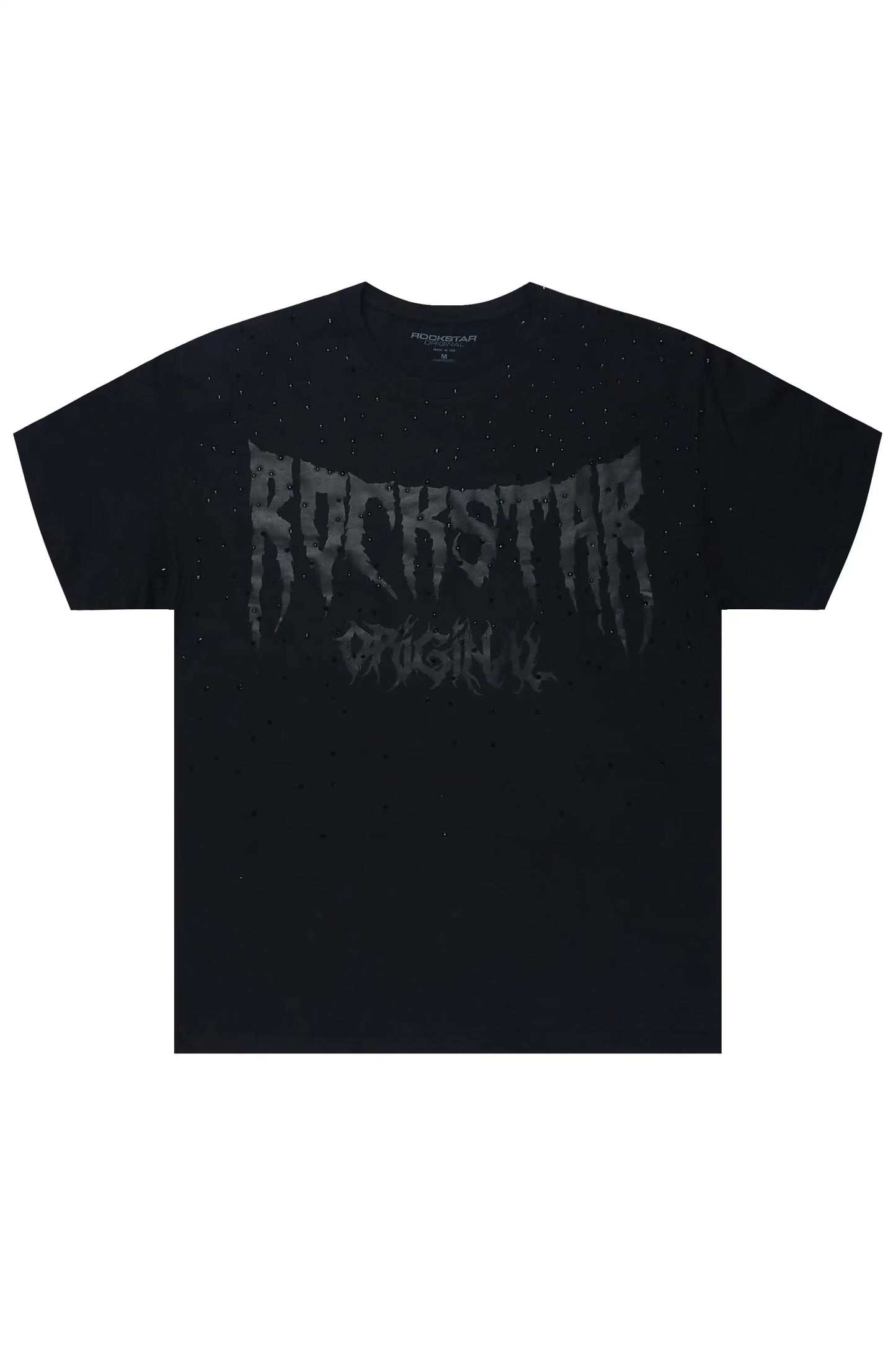 Andreas 2.0 Black Rhinestone T-Shirt