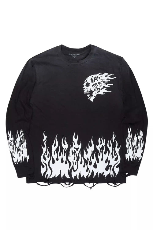 Arais Black Long Sleeve T-Shirt