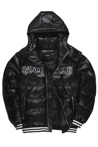Achim Black Graphic Puffer Jacket