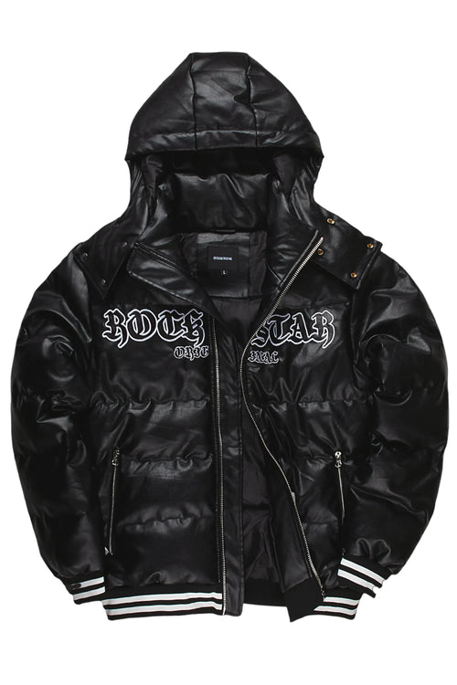 Achim Black Graphic Puffer Jacket
