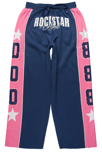 Airelle Navy/Pink Baggy Track Pant