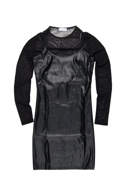 Anastassia Black Long Sleeve Mini Dress