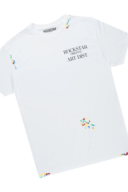 Boys Art Dist. White/Beige Short Set