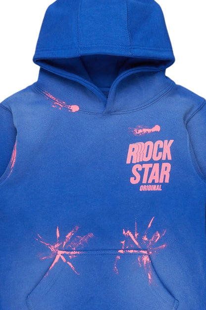Boys Aiden Royal Graphic Hoodie