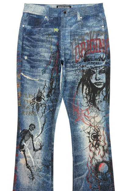 Blaytex Blue Stacked Flare Jean