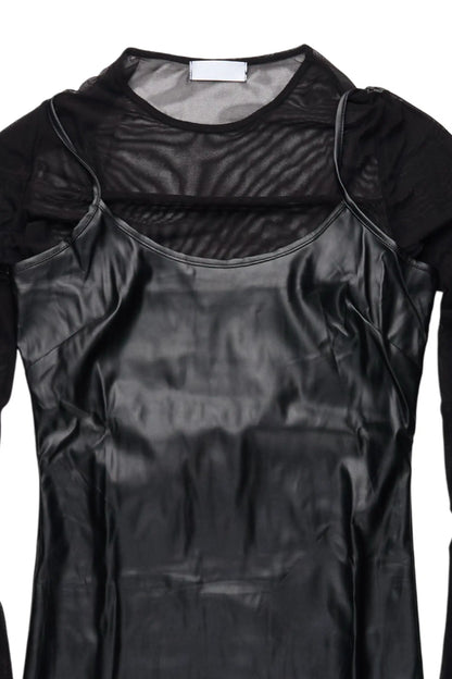 Anastassia Black Long Sleeve Mini Dress