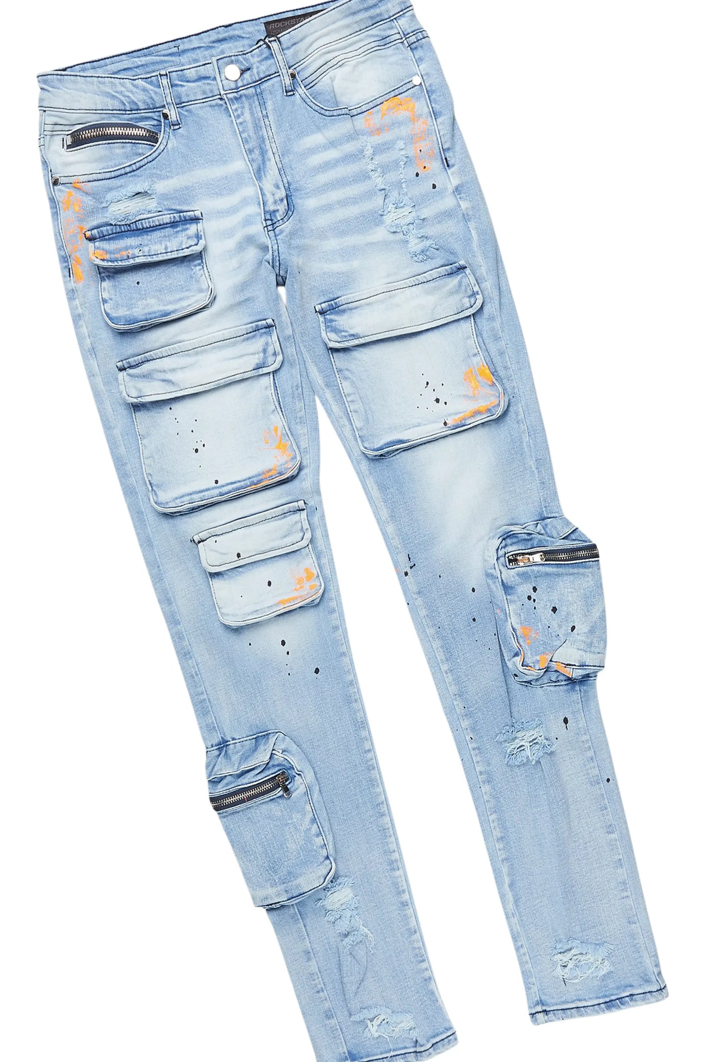 Amos Orange Hoodie/Slim Fit Jean Set