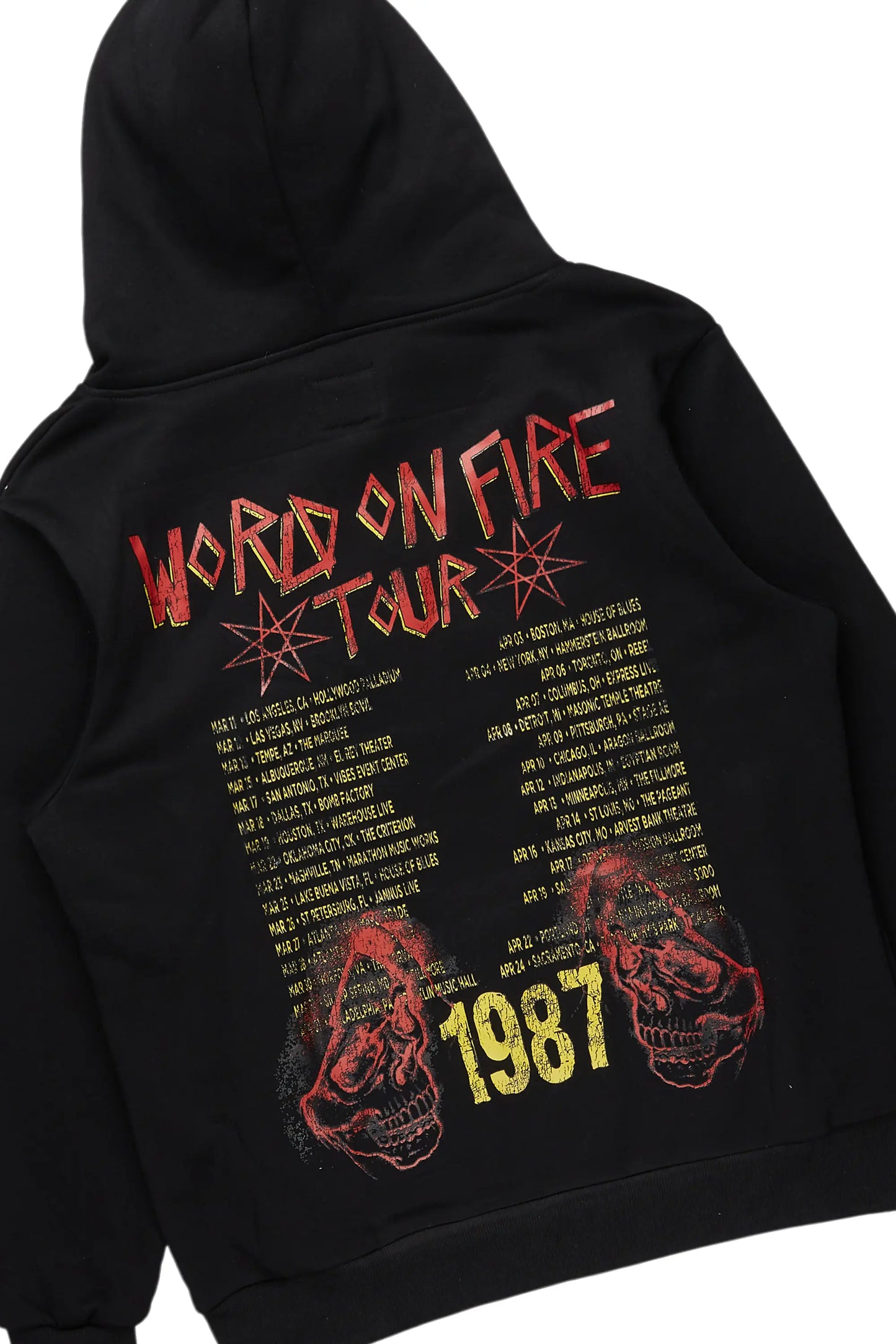 Barrett Black Hoodie/Super Stacked Flare Jean Bundle