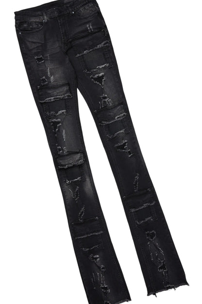 Amina Black Hoodie & Pooja Super Stacked Flare Jean Bundle