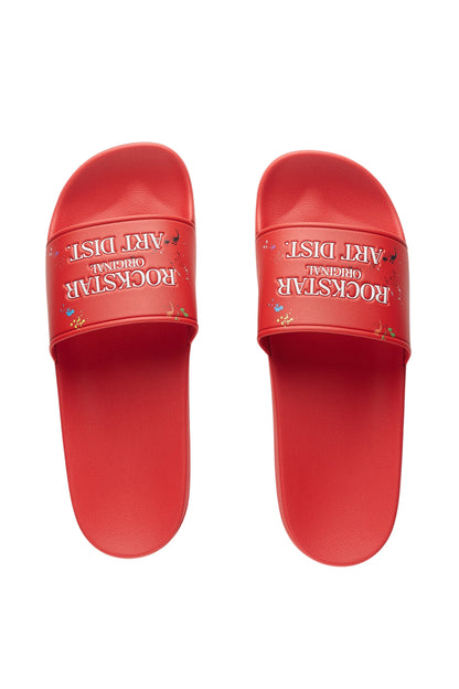 Art Dist Red Graphic Slides