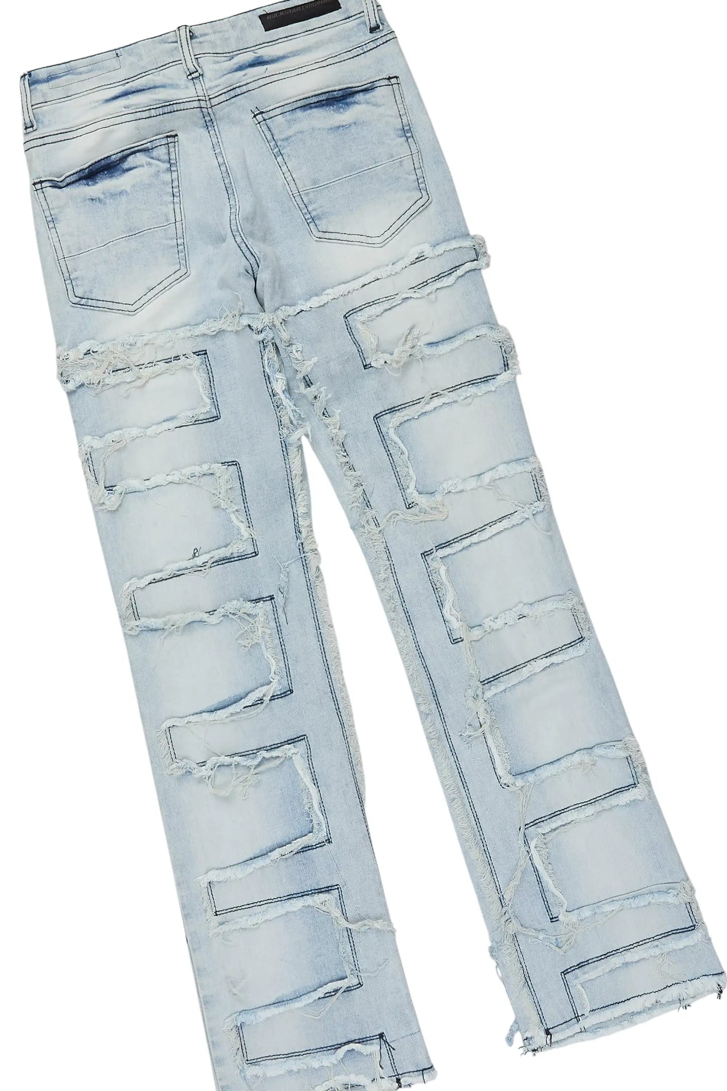 Boys All Star Black Hoodie & Shake Blue Stacked Jean Set