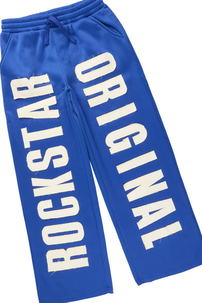 Boys Ashiro Royal/White Zip Up/Wide Leg Track Set