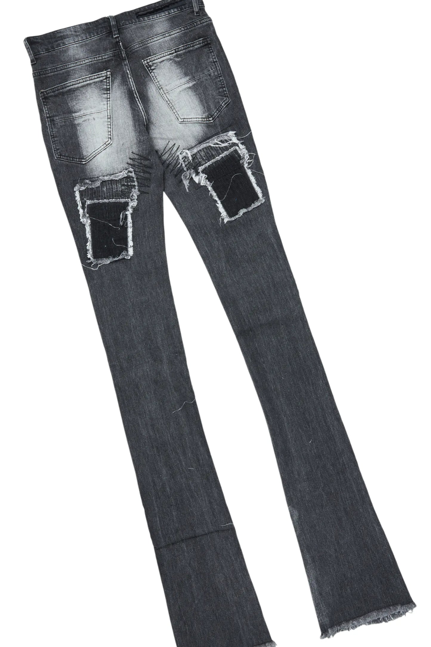 Barrett Black Hoodie/Super Stacked Flare Jean Bundle