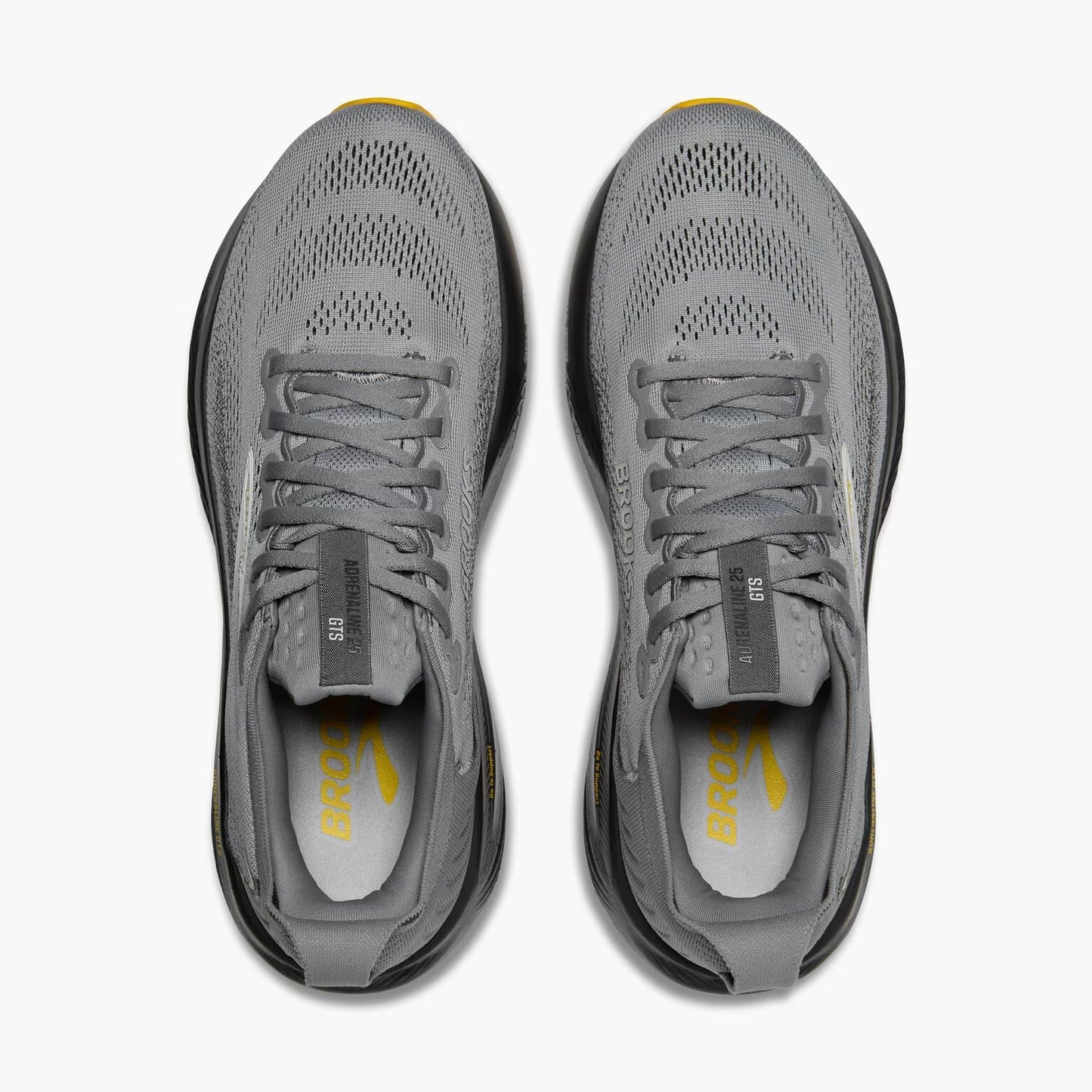 Brooks Men's Adrenaline GTS 25 - Primer Grey/Ebony/Jasmin - Wide (2E)