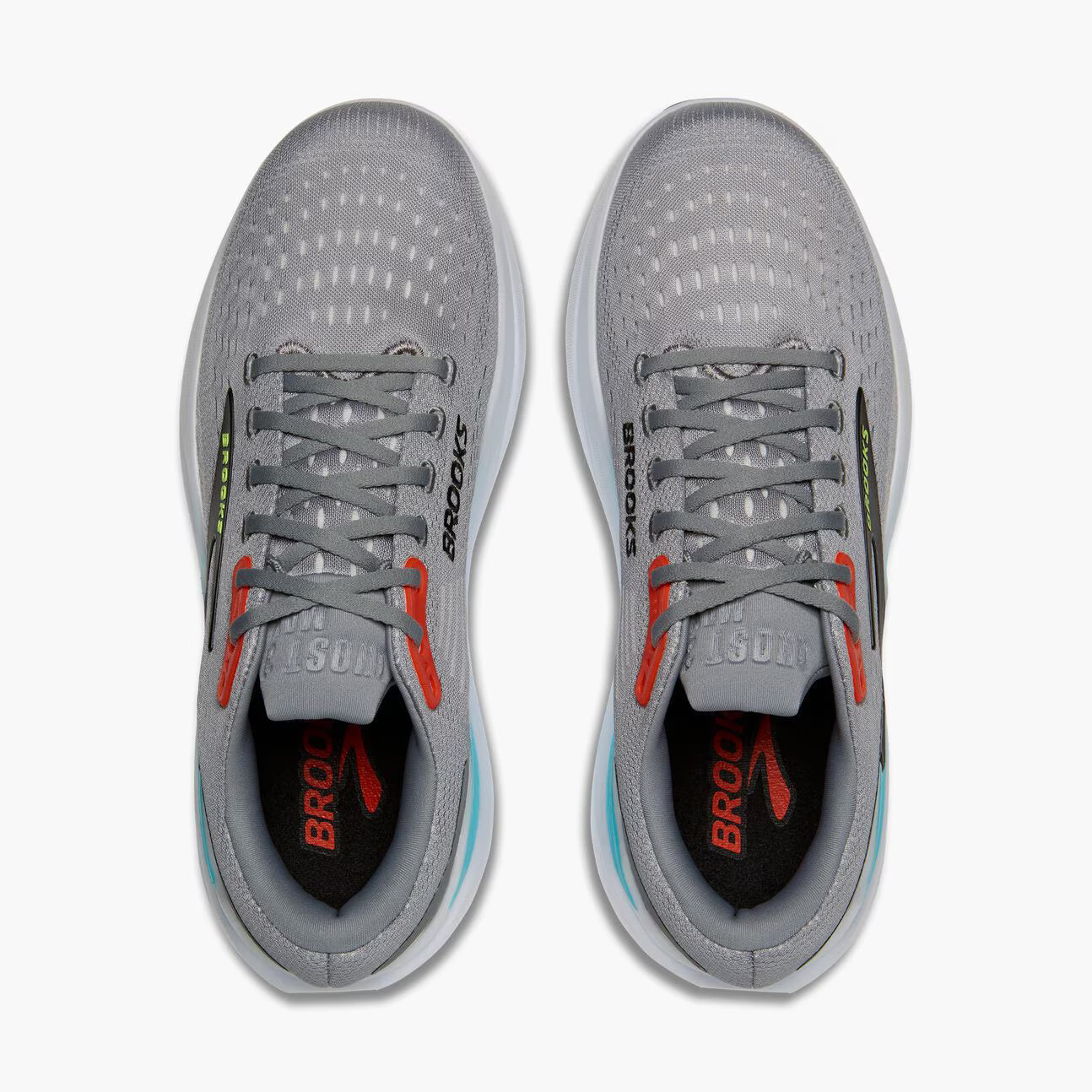 Brooks Men's Ghost Max 3 - Primer Grey/Antarctica/Red