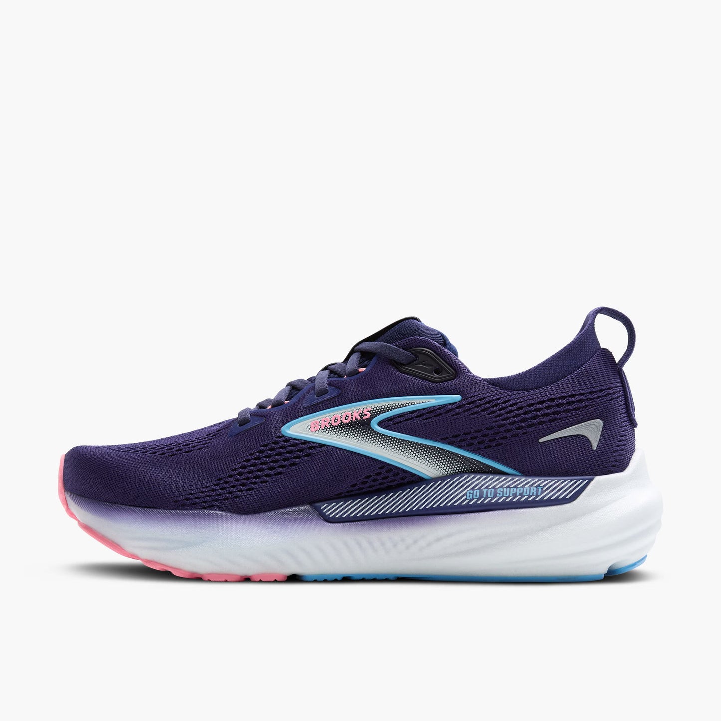 Brooks Womens Glycerin GTS 22 Extra Wide - Blue Ribbon/Peacoat/Dianthus (1204352E429)