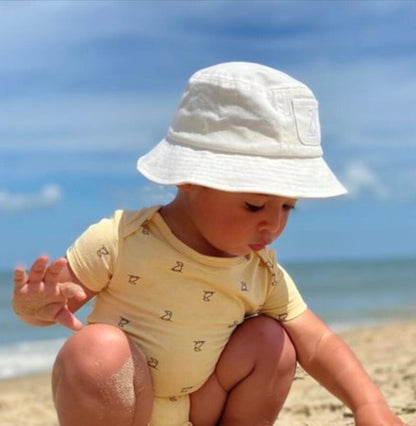 Fisherman White Twill Bucket Hat - Select Size