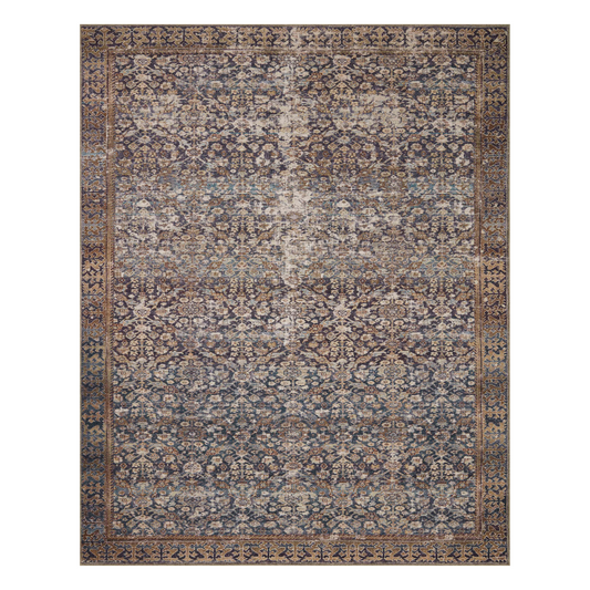Amber Lewis x Loloi Georgie Denim / Spice Rug