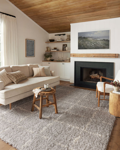 Angela Rose x Loloi Amira Silver / Ivory Rug