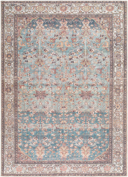 Aria Ocean / Clay Washable Rug