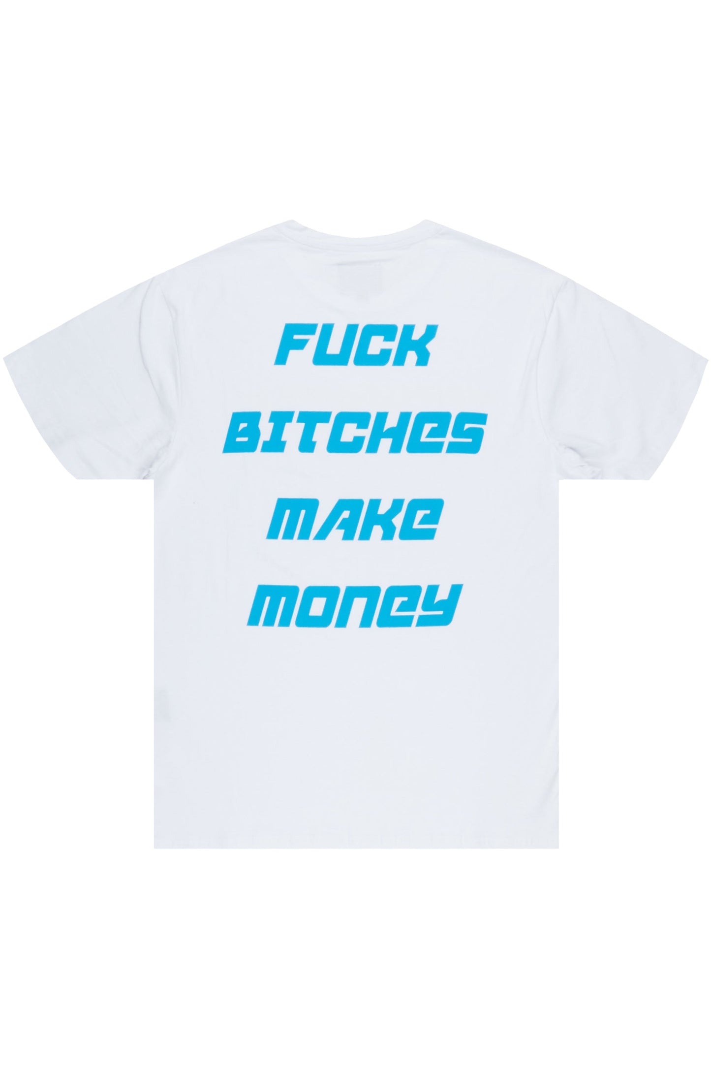 Book White/Blue Graphic T-Shirt