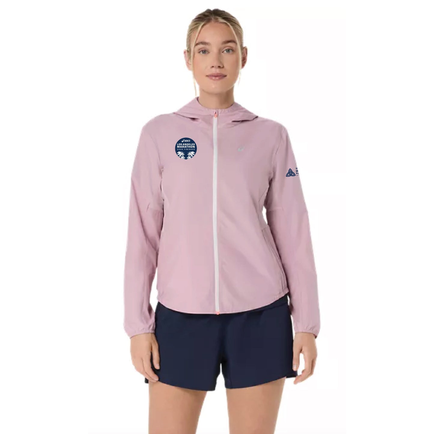 2026 ASICS Los Angeles Marathon FINISHER - ASICS Women's Silver Jacket Morganite (2012D148) (LA26-37)