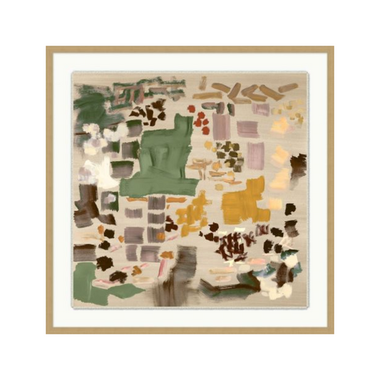 "Earth Pieces I" Framed Art Print