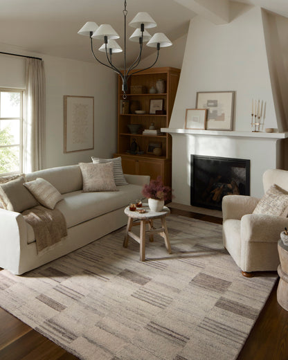 Amber Lewis x Loloi Rocky Ivory / Dove Rug