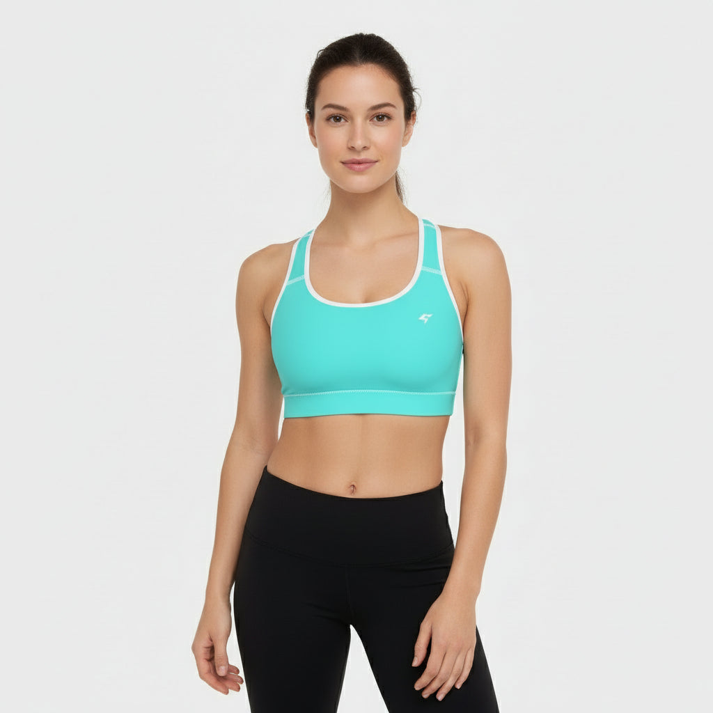 GymBumUK Aqua Padded Sports Bra
