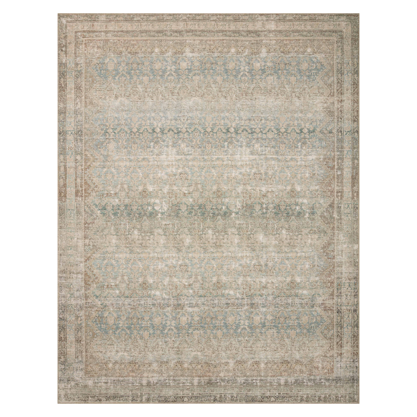 Angela Rose x Loloi Aubrey Jade/ Natural Rug