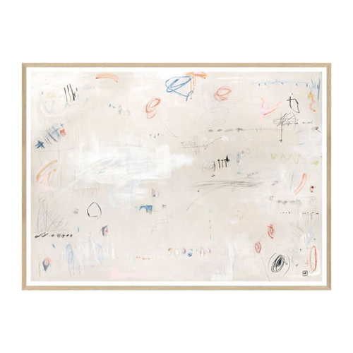 "Lively Scatters" Framed Art Print