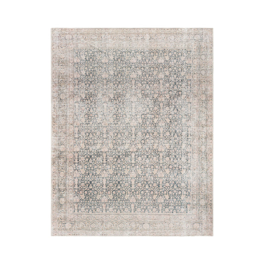 Aria Navy / Blush Washable Rug
