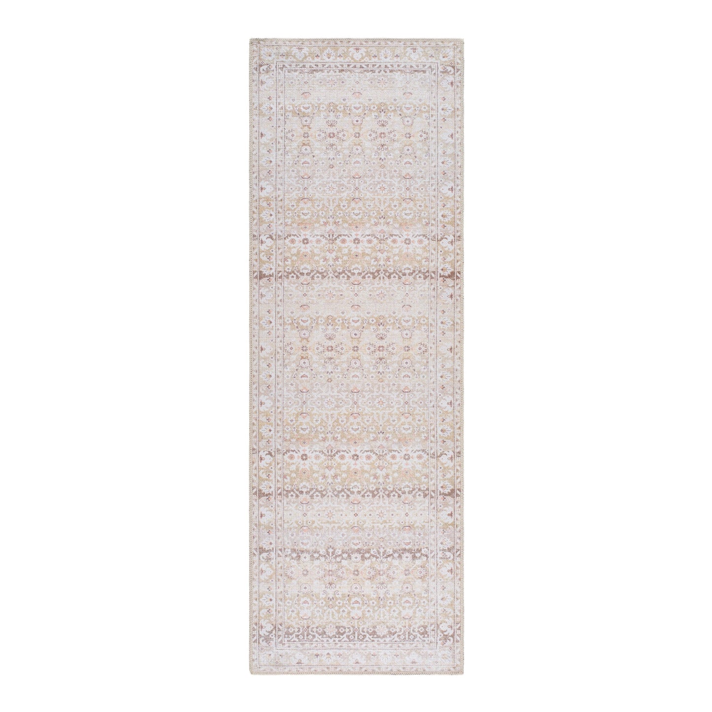 Aria Camel / Rust Washable Rug