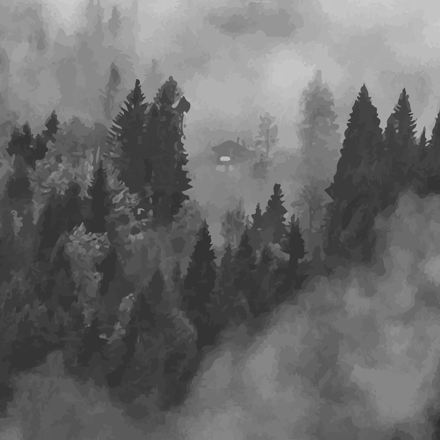 Foggy Hills Mural