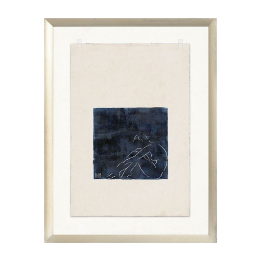 "Figure Line Drawing I" Framed Art Print
