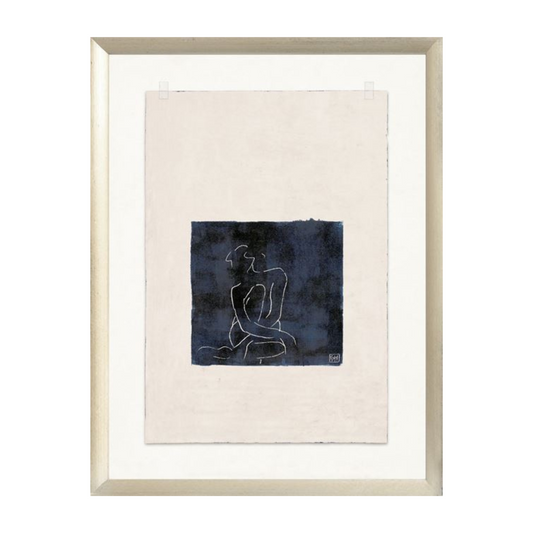 "Figure Line Drawing III" Framed Art Print