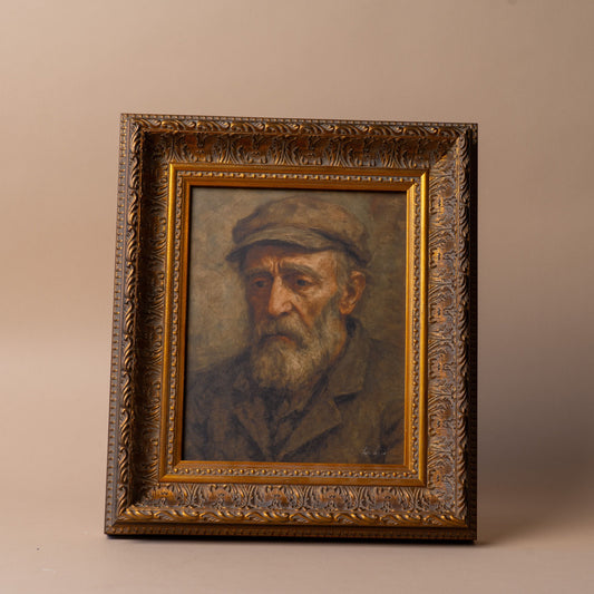 "Somber Man" Framed Vintage Inspired Art Print