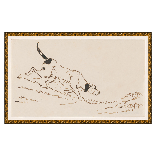 "The Hound" Framed Art Print