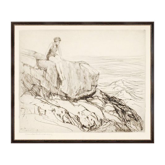 "Rocky Ledge" Framed Art Print