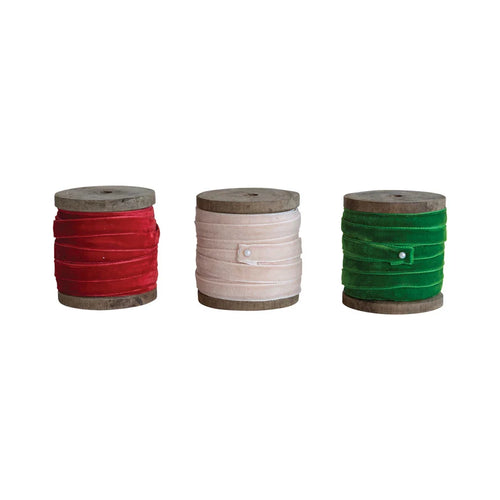 10 Yard Velvet Ribbon - Select Color